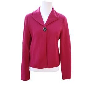Geiger Tyrol Austria Magenta Pink Boiled Wool Jacket Sz EU 36 US Small